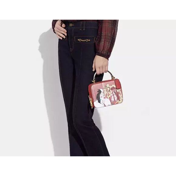 SOLD OUT Disney x Coach Box Crossbody Bag in Cruella from 101 Dalmatians - Picture 6 of 6